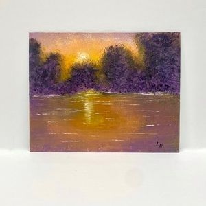 Original Acrylic Abstract Landscape in 8x10 Canvas Panel